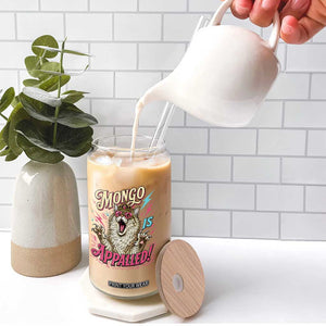 Funny Mongo Is Appalled Angry Princess Cat Glass Can Sci Fi Book Lover Geeky Gift