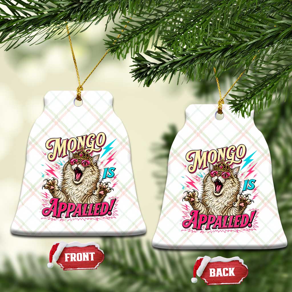 Funny Mongo Is Appalled Angry Princess Cat Ceramic Ornament Sci Fi Book Lover Geeky Gift