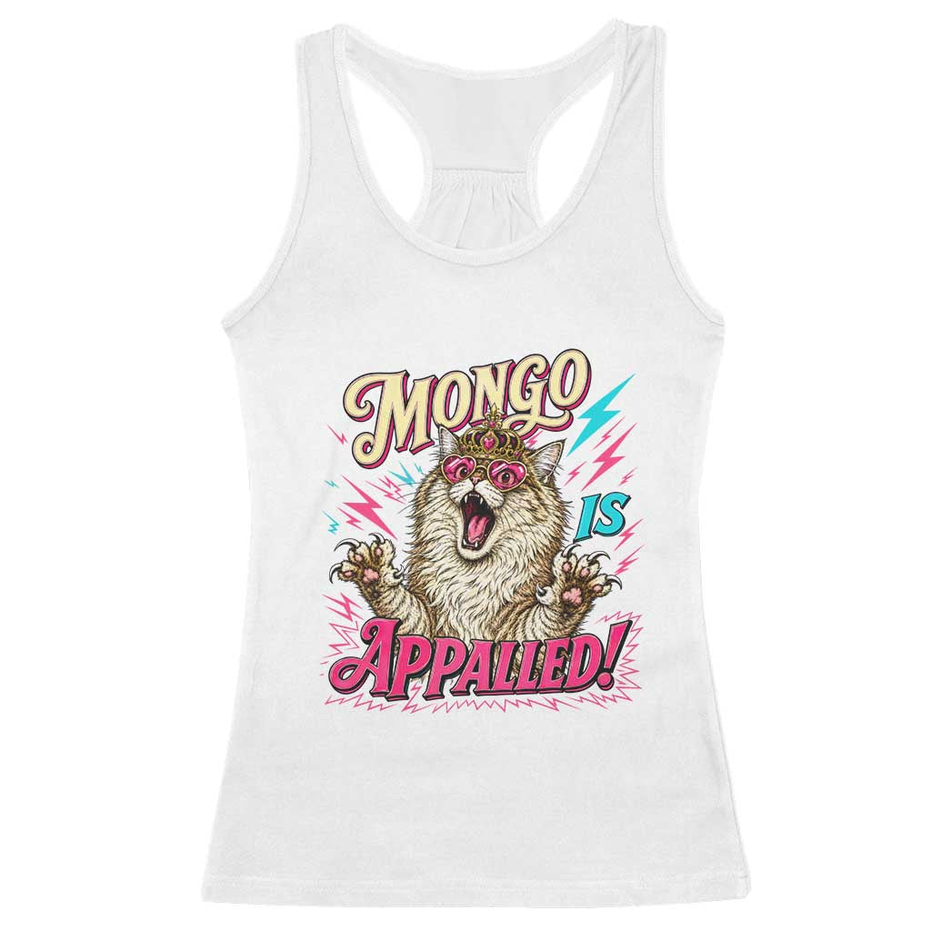 Funny Mongo Is Appalled Angry Princess Cat Racerback Tank Top Sci Fi Book Lover Geeky Gift