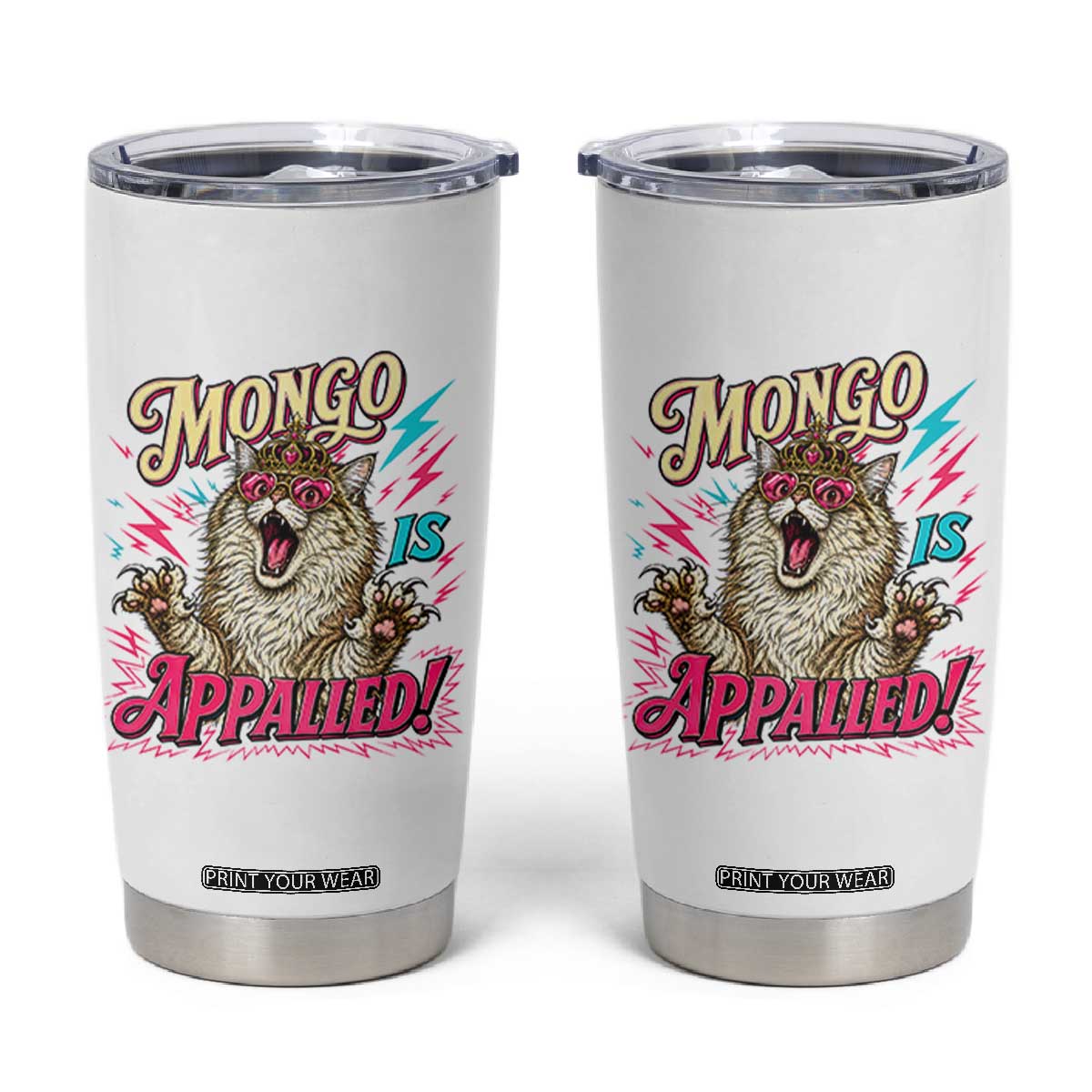 Funny Mongo Is Appalled Angry Princess Cat Tumbler Cup Sci Fi Book Lover Geeky Gift