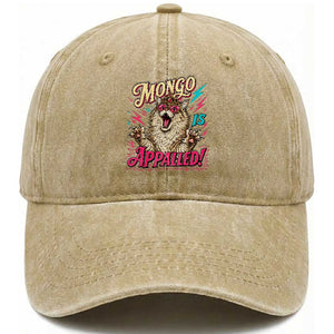 Funny Mongo Is Appalled Angry Princess Cat Washed Cotton Baseball Cap Sci Fi Book Lover Geeky Gift