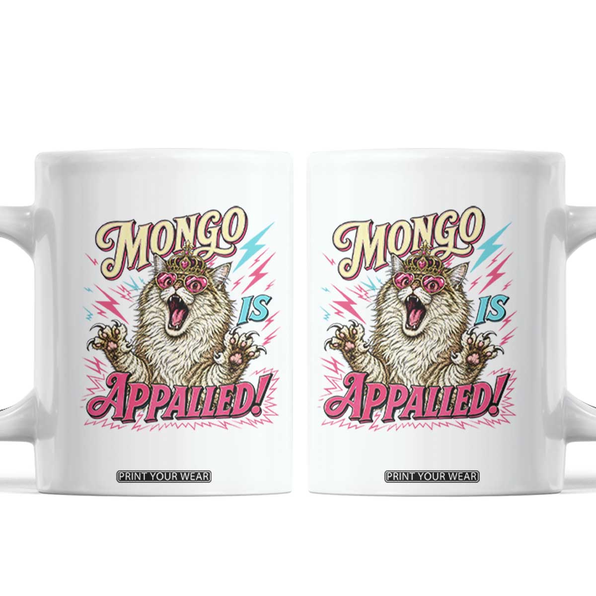 Funny Mongo Is Appalled Angry Princess Cat Coffee Mug Sci Fi Book Lover Geeky Gift