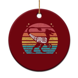 Vintage Retro Raptor Dinosaur Ceramic Ornament Sci Fi Book Lover Gift