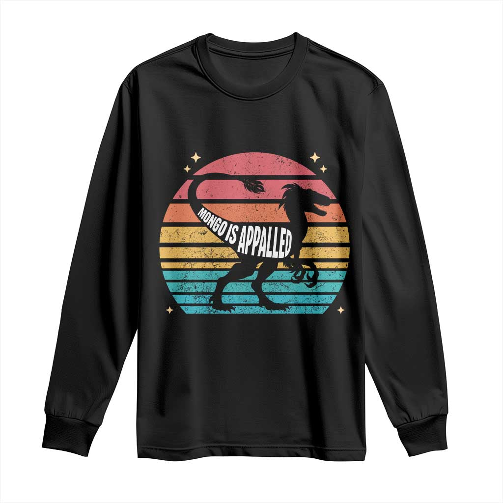Vintage Retro Raptor Dinosaur Long Sleeve Shirt Sci Fi Book Lover Gift