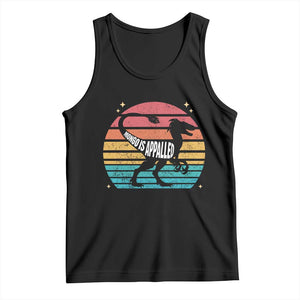 Vintage Retro Raptor Dinosaur Tank Top Sci Fi Book Lover Gift
