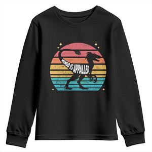 Vintage Retro Raptor Dinosaur Youth Sweatshirt Sci Fi Book Lover Gift