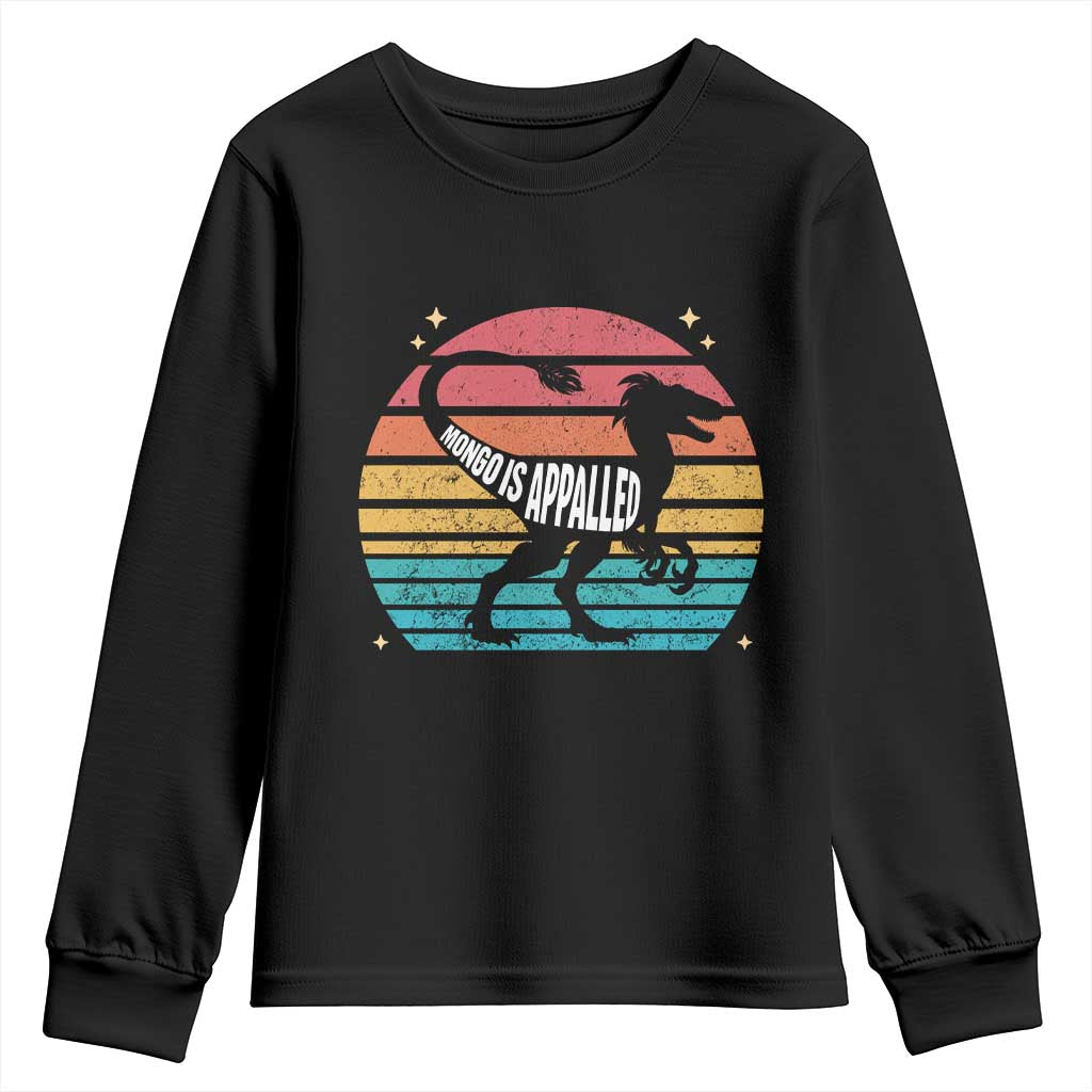 Vintage Retro Raptor Dinosaur Youth Sweatshirt Sci Fi Book Lover Gift