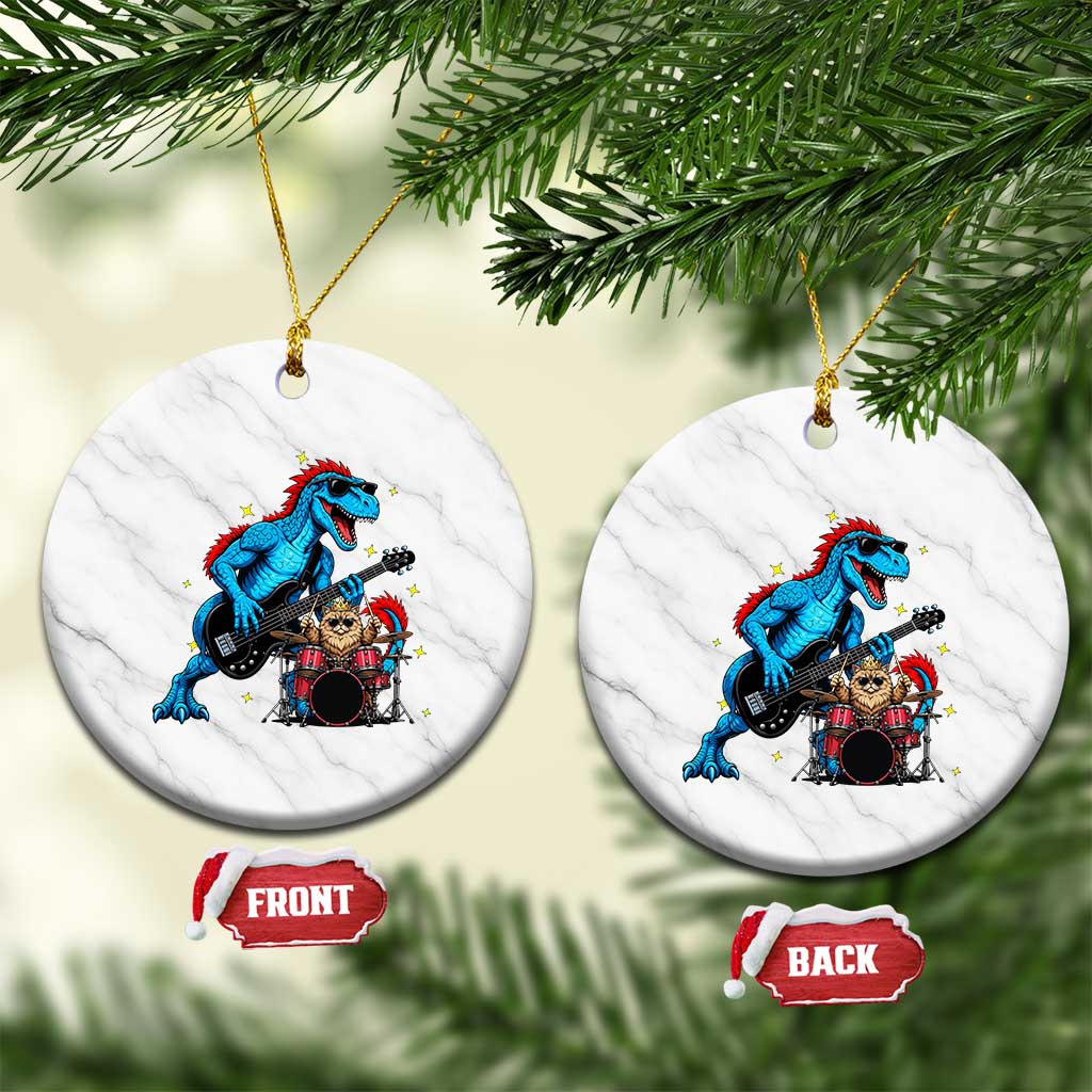 Funny Rock Band Princess Cat Ceramic Ornament Dinosaur Bassist Sci Fi Reader Gift