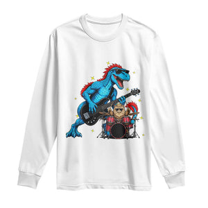 Funny Rock Band Princess Cat Long Sleeve Shirt Dinosaur Bassist Sci Fi Reader Gift
