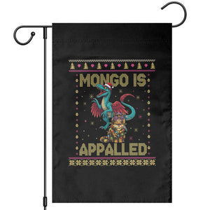 Mongo Is Appalled Princess Cat And Raptor Garden Flag Ugly Christmas Sweater Holiday Gift