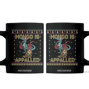 Mongo Is Appalled Princess Cat And Raptor Coffee Mug Ugly Christmas Sweater Holiday Gift