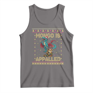 Mongo Is Appalled Princess Cat And Raptor Tank Top Ugly Christmas Sweater Holiday Gift