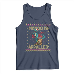 Mongo Is Appalled Princess Cat And Raptor Tank Top Ugly Christmas Sweater Holiday Gift