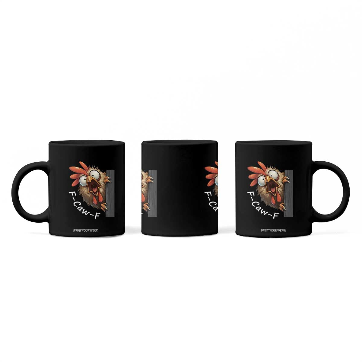 F-Caw-F Chicken Joke Coffee Mug Funny Screaming Gift TS12 Print Your Wear