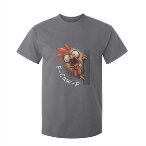 F-Caw-F Chicken Joke T Shirt For Kid Funny Screaming Gift TS12 Charcoal Print Your Wear