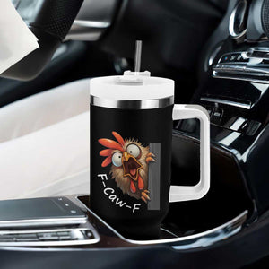 F-Caw-F Chicken Joke Tumbler With Handle Funny Screaming Gift TS12 Print Your Wear