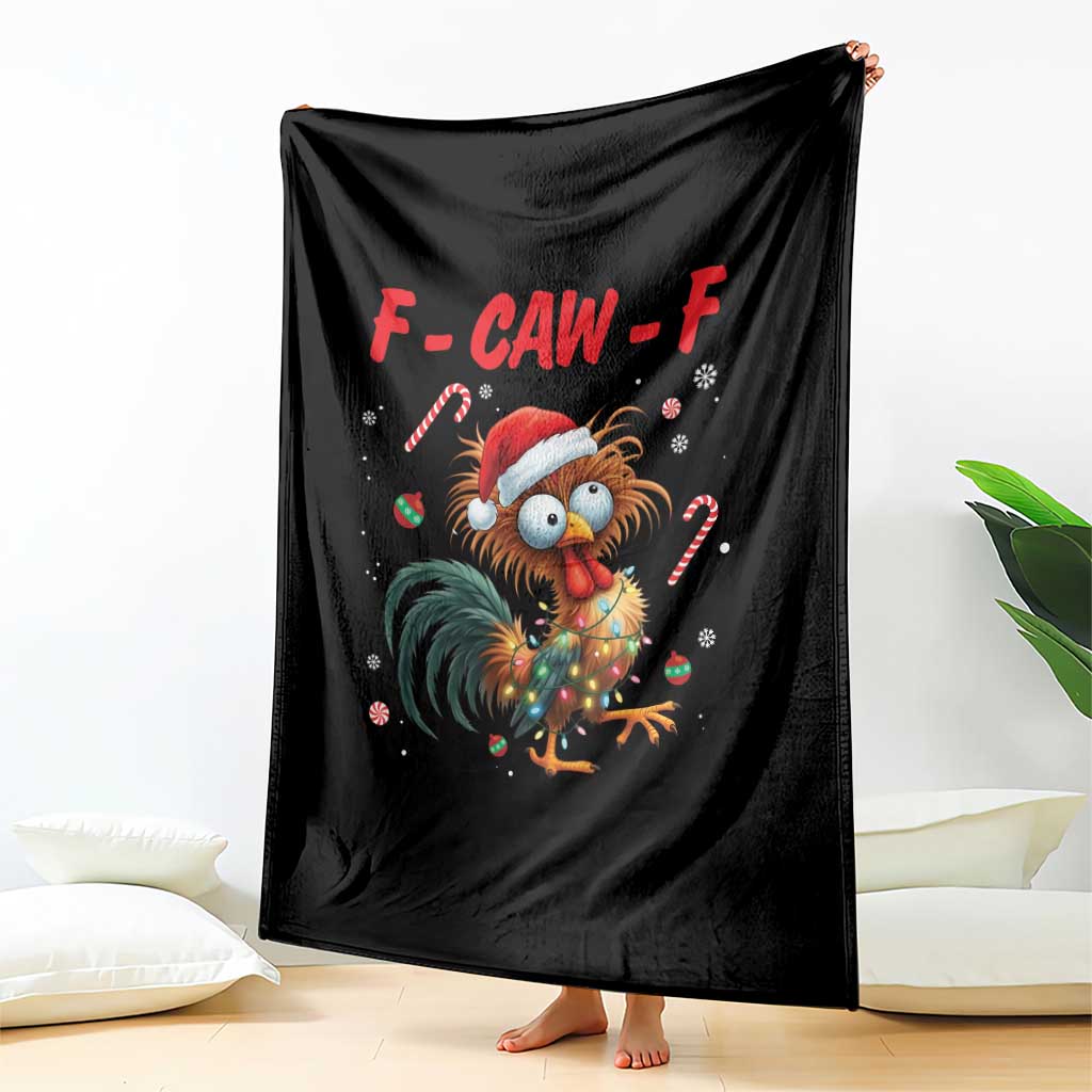 Funny F Caw F Chicken Meme Throw Blanket Christmas Gift TS12 Print Your Wear
