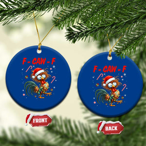 Funny F Caw F Chicken Meme Ceramic Ornament Xmas Gift TS12 1pc Blue Print Your Wear