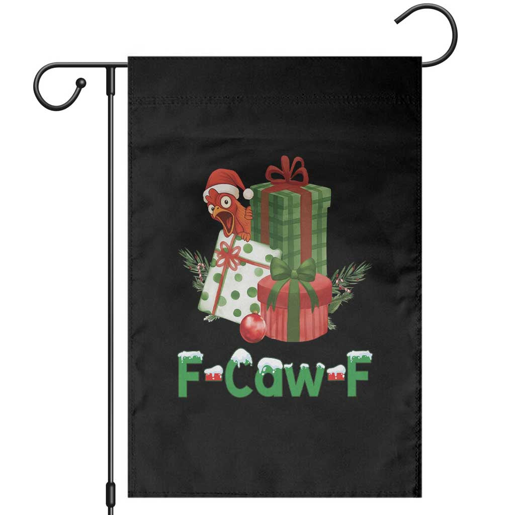 F Caw F Chicken Garden Flag Funny Farm Life Holiday Gift TS12 Black Print Your Wear
