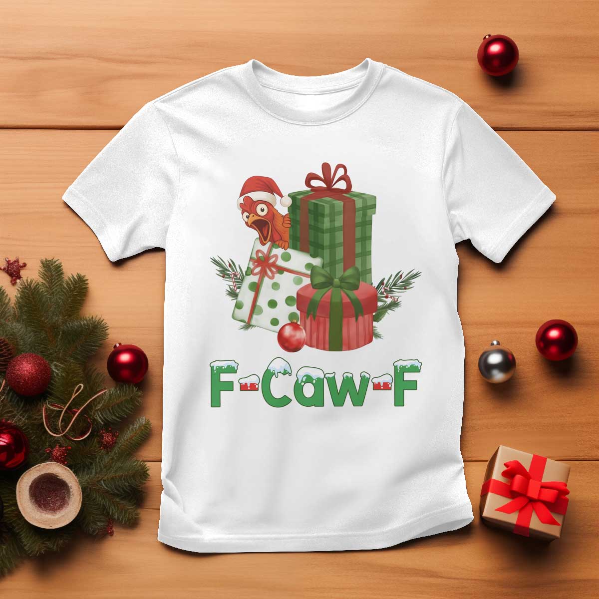 F Caw F Chicken T Shirt Funny Farm Life Holiday Gift TS12 White Print Your Wear