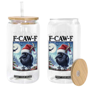 F Caw F Christmas Raven Glass Can Funny Bird Lover Gift TS12 Print Your Wear