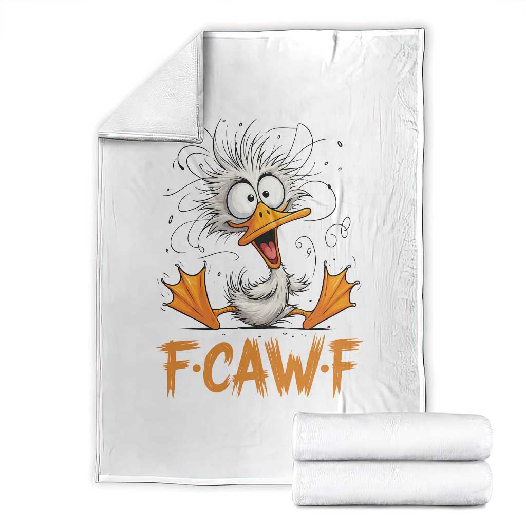 F Quack F Duck Lover Throw Blanket Funny Farm Gift TS12 White Print Your Wear