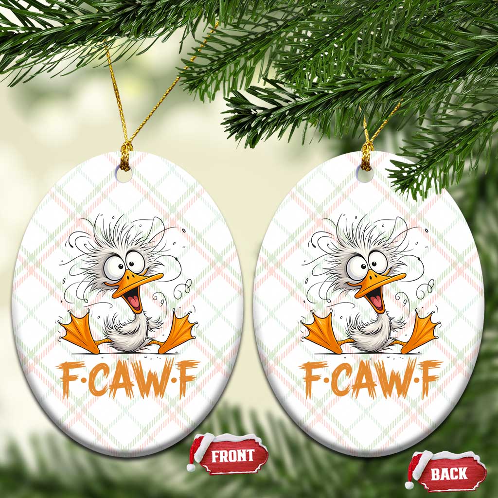 F Quack F Duck Lover Ceramic Ornament Funny Farm Gift TS12 Print Your Wear