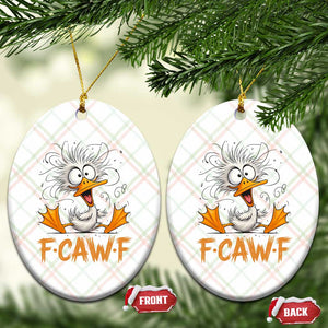 F Quack F Duck Lover Ceramic Ornament Funny Farm Gift TS12 Print Your Wear