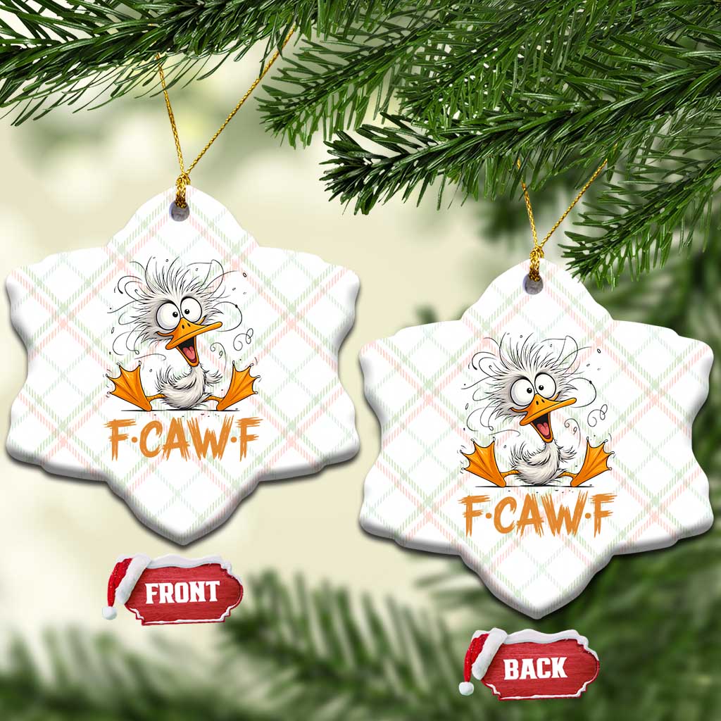 F Quack F Duck Lover Ceramic Ornament Funny Farm Gift TS12 Print Your Wear