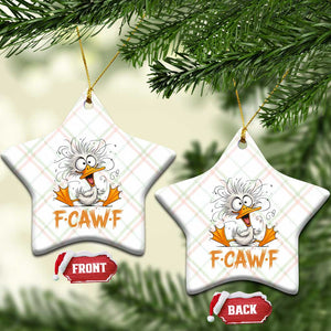 F Quack F Duck Lover Ceramic Ornament Funny Farm Gift TS12 Print Your Wear