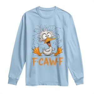 F Quack F Duck Lover Long Sleeve Shirt Funny Farm Gift TS12 Light Blue Print Your Wear