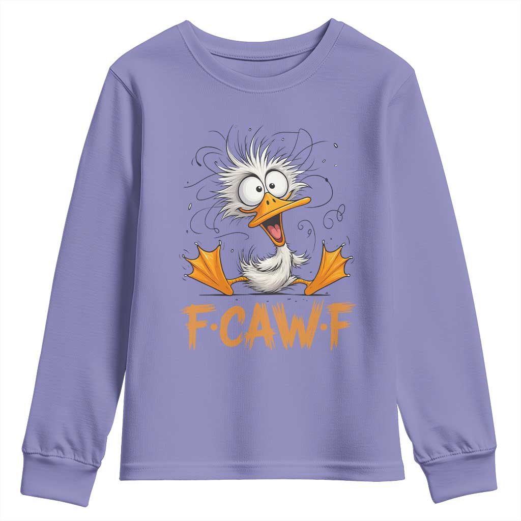 F Quack F Duck Lover Youth Sweatshirt Funny Farm Gift TS12 Violet Print Your Wear