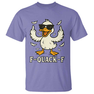 Funny F Quack F Silly Duck Sarcastic Joke Gift T Shirt TS12 Violet Print Your Wear