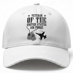 Air Force Veteran Baseball Cap Fighter Jet Military Aviation