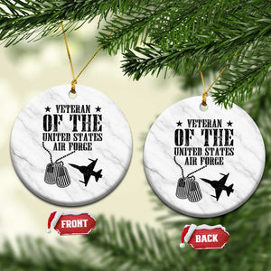 Air Force Veteran Ceramic Ornament Fighter Jet Military Aviation