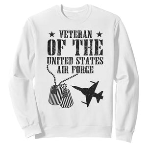 Air Force Veteran Sweatshirt Fighter Jet Military Aviation