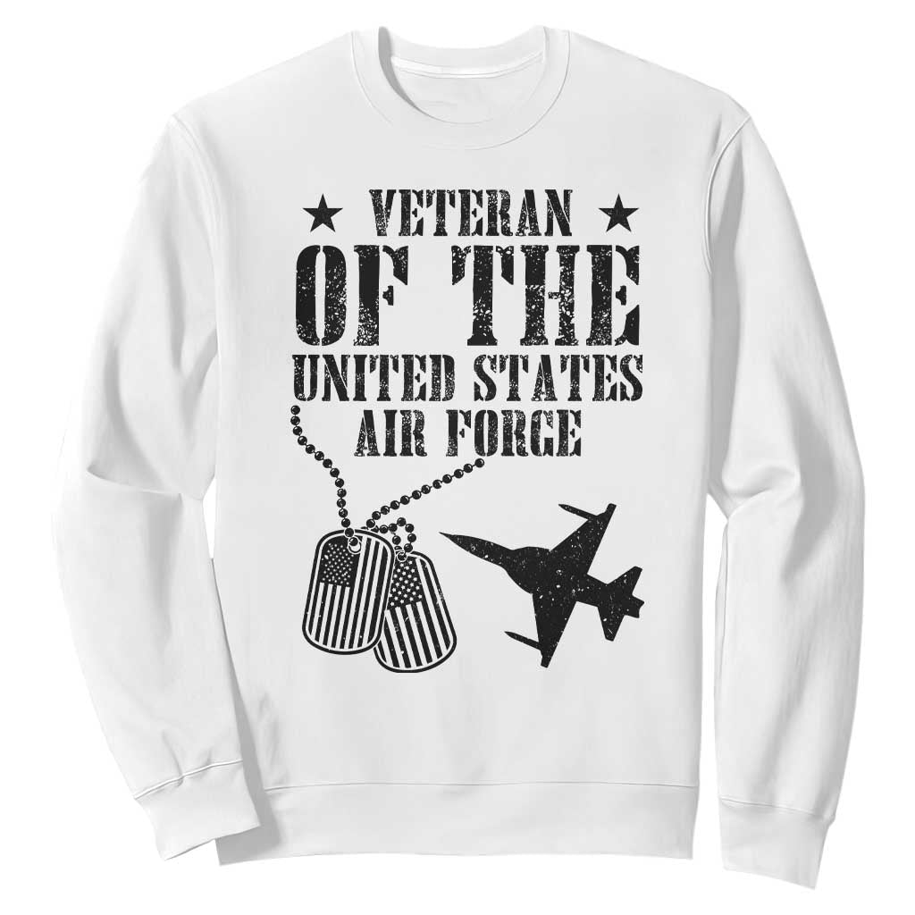 Air Force Veteran Sweatshirt Fighter Jet Military Aviation