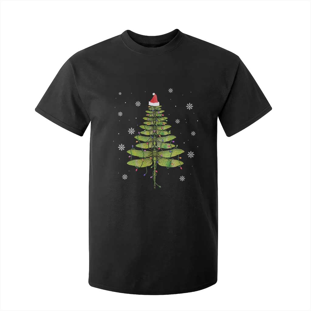 Dragonfly Christmas Tree T Shirt For Kid Holiday Insect Lover Xmas Gift