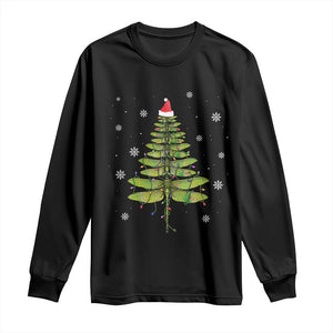 Dragonfly Christmas Tree Long Sleeve Shirt Holiday Insect Lover Xmas Gift