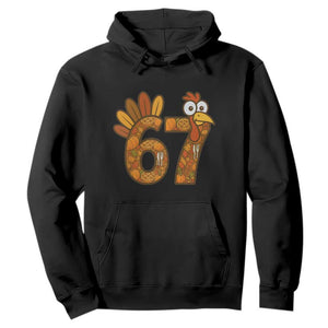 Six And Seven Meme Turkey Hoodie Funny Thanksgiving Gift TS12 Black Print Your Wear