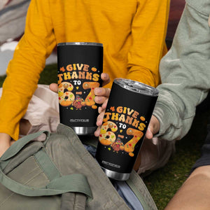 Give Thanks To 67 Tumbler Cup Funny Brainrot Six Seven Meme Thanksgiving Gift TS12 Print Your Wear