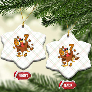 Trending Six Seven Meme Turkey Ceramic Ornament Funny Thanksgiving Gift TS12 Print Your Wear