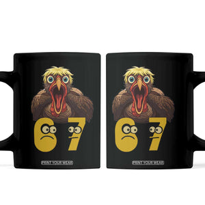 Six Seven Meme Turkey Coffee Mug Trending Gen Alpha Thanksgiving Gift TS12 Black Print Your Wear