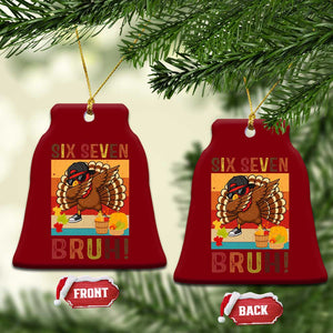 Six Seven Meme Turkey Dabbing Ceramic Ornament Funny Thanksgiving Gift TS12 Print Your Wear