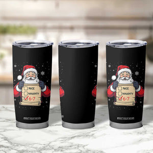 Funny Santa Six Seven Meme Tumbler Cup Gen Z Christmas Gift TS12 Print Your Wear