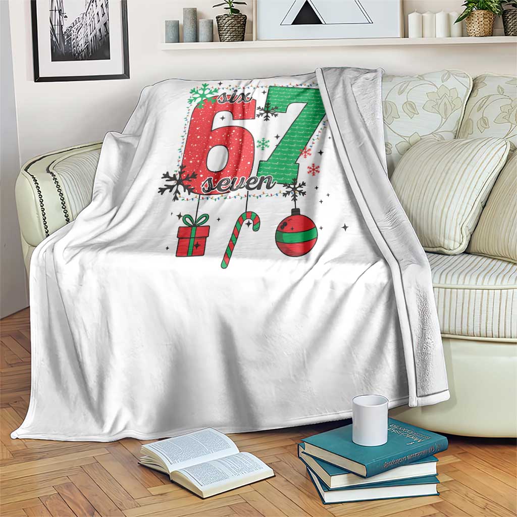 Funny Six Seven Meme Trendy TikTok Throw Blanket Christmas Gift TS12 Print Your Wear