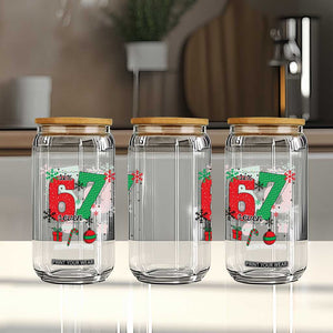 Funny Six Seven Meme Trendy TikTok Glass Can Christmas Gift TS12 Print Your Wear