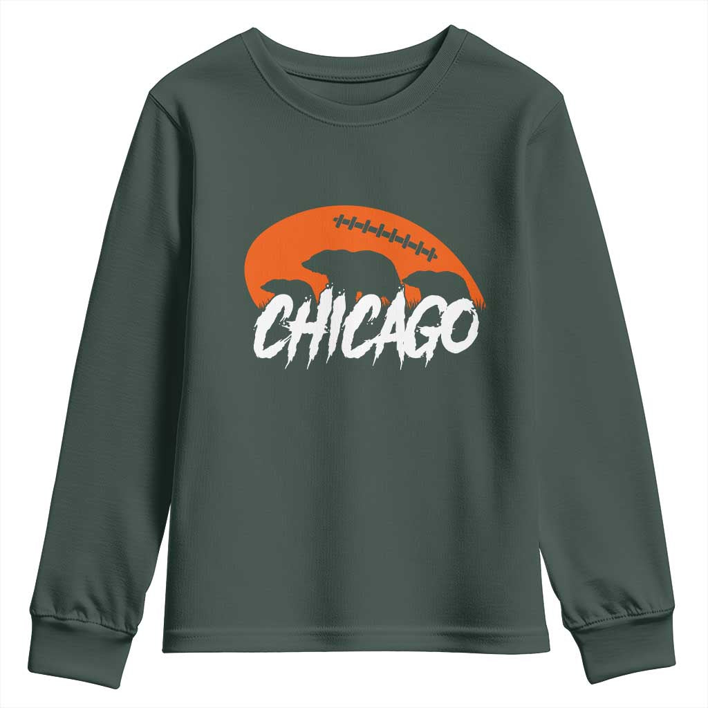 CFB Lover Youth Sweatshirt Gift For Football Fan TS12 Dark Forest Green Print Your Wear