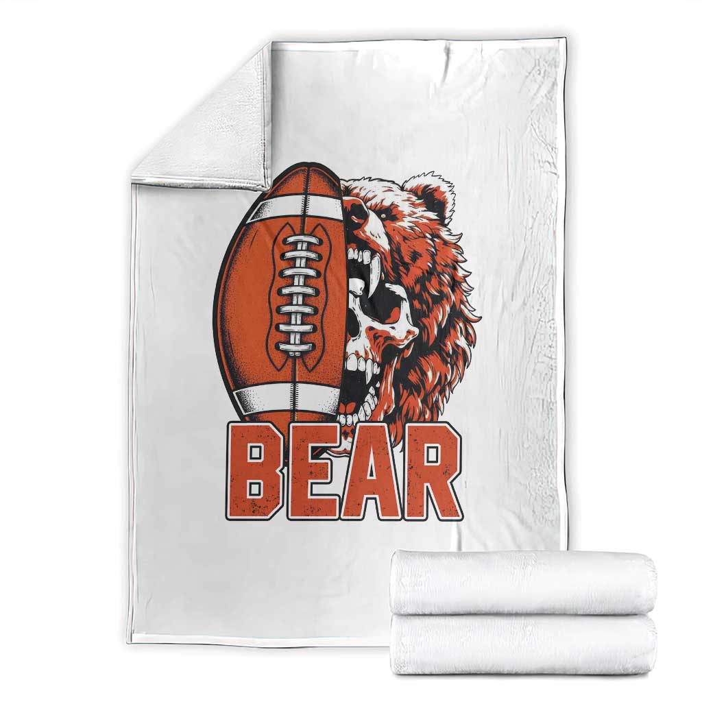 CFB Kings Throw Blanket Bear Skull Gothic Fan Gift TS12 White Print Your Wear
