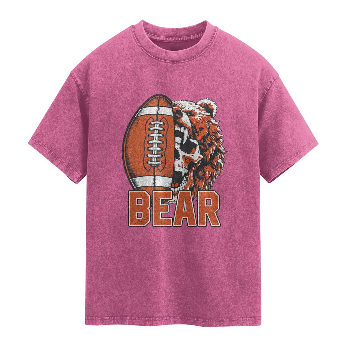CFB Kings Washed Cotton T-Shirt Bear Skull Gothic Fan Gift